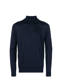 dunkelblauer Rollkragenpullover von Jil Sander