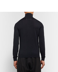 dunkelblauer Rollkragenpullover von Maison Margiela