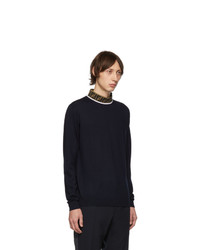 dunkelblauer Rollkragenpullover von Fendi