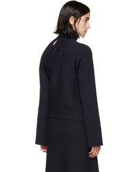 dunkelblauer Rollkragenpullover von Maison Margiela