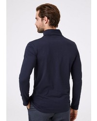 dunkelblauer Rollkragenpullover von Pierre Cardin