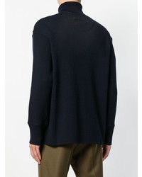 dunkelblauer Rollkragenpullover von Jil Sander