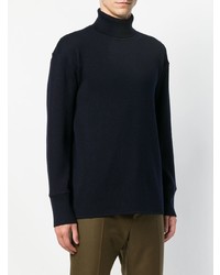 dunkelblauer Rollkragenpullover von Jil Sander