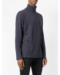 dunkelblauer Rollkragenpullover von Majestic Filatures