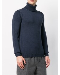 dunkelblauer Rollkragenpullover von Roberto Collina