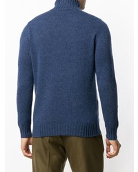 dunkelblauer Rollkragenpullover von Dell'oglio