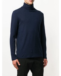 dunkelblauer Rollkragenpullover von Majestic Filatures