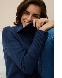 dunkelblauer Rollkragenpullover von Tamaris