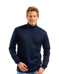 dunkelblauer Rollkragenpullover von Trigema