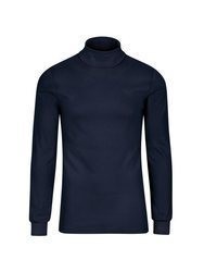 dunkelblauer Rollkragenpullover von Trigema