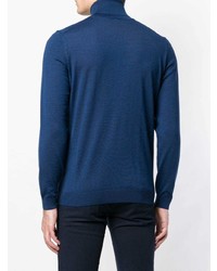 dunkelblauer Rollkragenpullover von BOSS HUGO BOSS