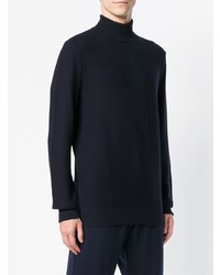 dunkelblauer Rollkragenpullover von Ermenegildo Zegna