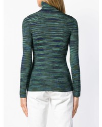 dunkelblauer Rollkragenpullover von M Missoni