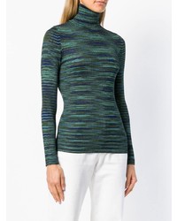 dunkelblauer Rollkragenpullover von M Missoni