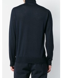 dunkelblauer Rollkragenpullover von Jil Sander