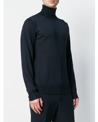 dunkelblauer Rollkragenpullover von Jil Sander