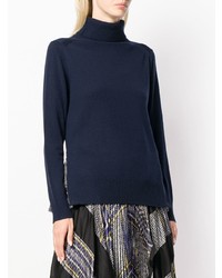 dunkelblauer Rollkragenpullover von Sacai