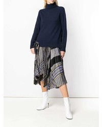 dunkelblauer Rollkragenpullover von Sacai