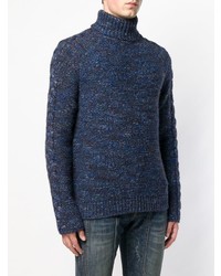 dunkelblauer Rollkragenpullover von Jeckerson