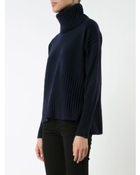 dunkelblauer Rollkragenpullover von Derek Lam 10 Crosby