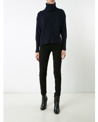 dunkelblauer Rollkragenpullover von Derek Lam 10 Crosby