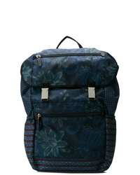 dunkelblauer Rucksack mit Paisley-Muster