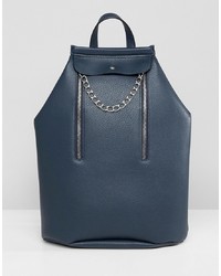 dunkelblauer Rucksack von ASOS DESIGN