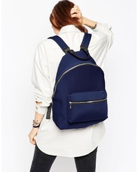 dunkelblauer Rucksack von Asos