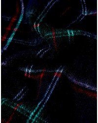 dunkelblauer Schal mit Schottenmuster von Fred Perry