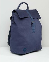 dunkelblauer Segeltuch Rucksack von Mi-pac