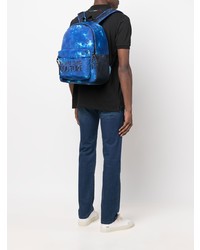 dunkelblauer Segeltuch Rucksack von VERSACE JEANS COUTURE