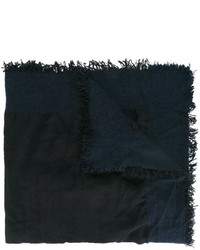 dunkelblauer Seideschal von Faliero Sarti
