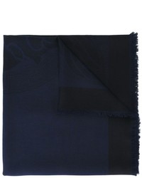 dunkelblauer Seideschal von Versace