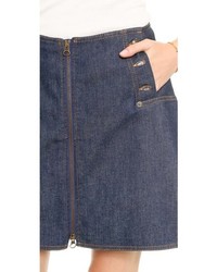 dunkelblauer Skaterrock aus Jeans von See by Chloe
