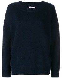 dunkelblauer Strick Kaschmirpullover