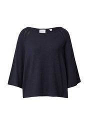 dunkelblauer Strick Oversize Pullover von Comma