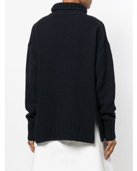 dunkelblauer Strick Oversize Pullover von Joseph