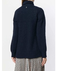 dunkelblauer Strick Oversize Pullover von Dondup