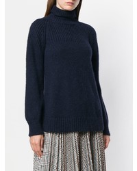 dunkelblauer Strick Oversize Pullover von Dondup