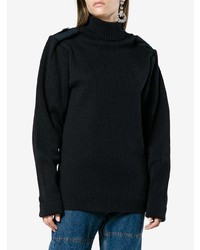 dunkelblauer Strick Oversize Pullover von Y/Project