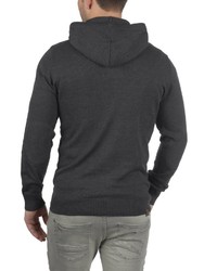 dunkelblauer Strick Pullover mit einem Kapuze von BLEND