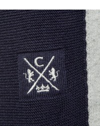 dunkelblauer Strick Pullover mit einem Kapuze von Camp David