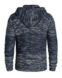 dunkelblauer Strick Pullover mit einem Kapuze von Redefined Rebel