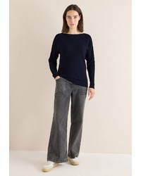 dunkelblauer Strick Pullover von Cecil
