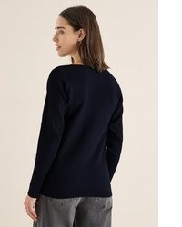 dunkelblauer Strick Pullover von Cecil