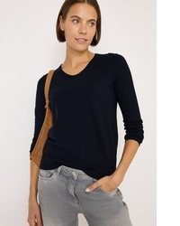 dunkelblauer Strick Pullover von Cecil