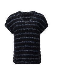 dunkelblauer Strick Pullover von Comma