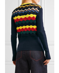 dunkelblauer Strick Pullover von Marni