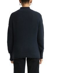 dunkelblauer Strick Pullover von QS