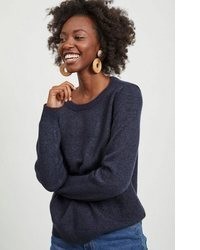 dunkelblauer Strick Pullover von Vila